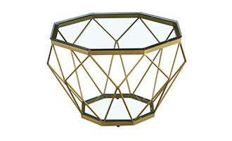 gold stainless steel coffee table