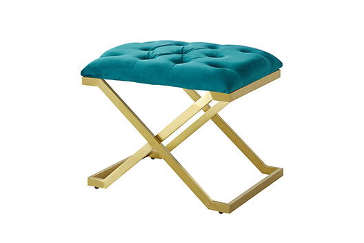 Gold stainless steel bench