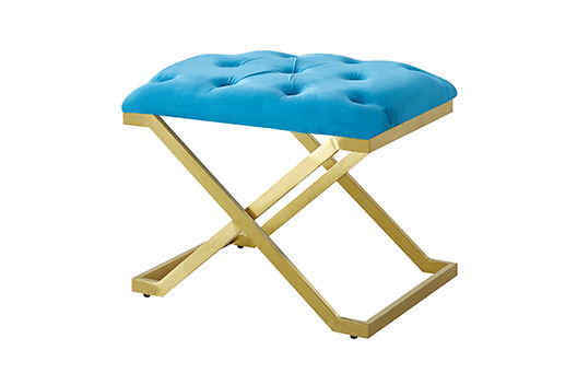Gold stainless steel bench