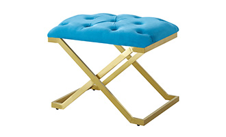 Gold stainless steel bench