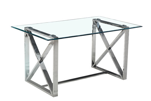 Stainless steel dining table