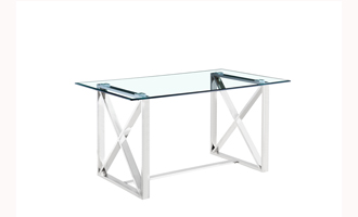 Stainless steel dining table