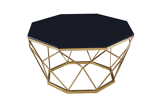 gold stainless steel coffee table